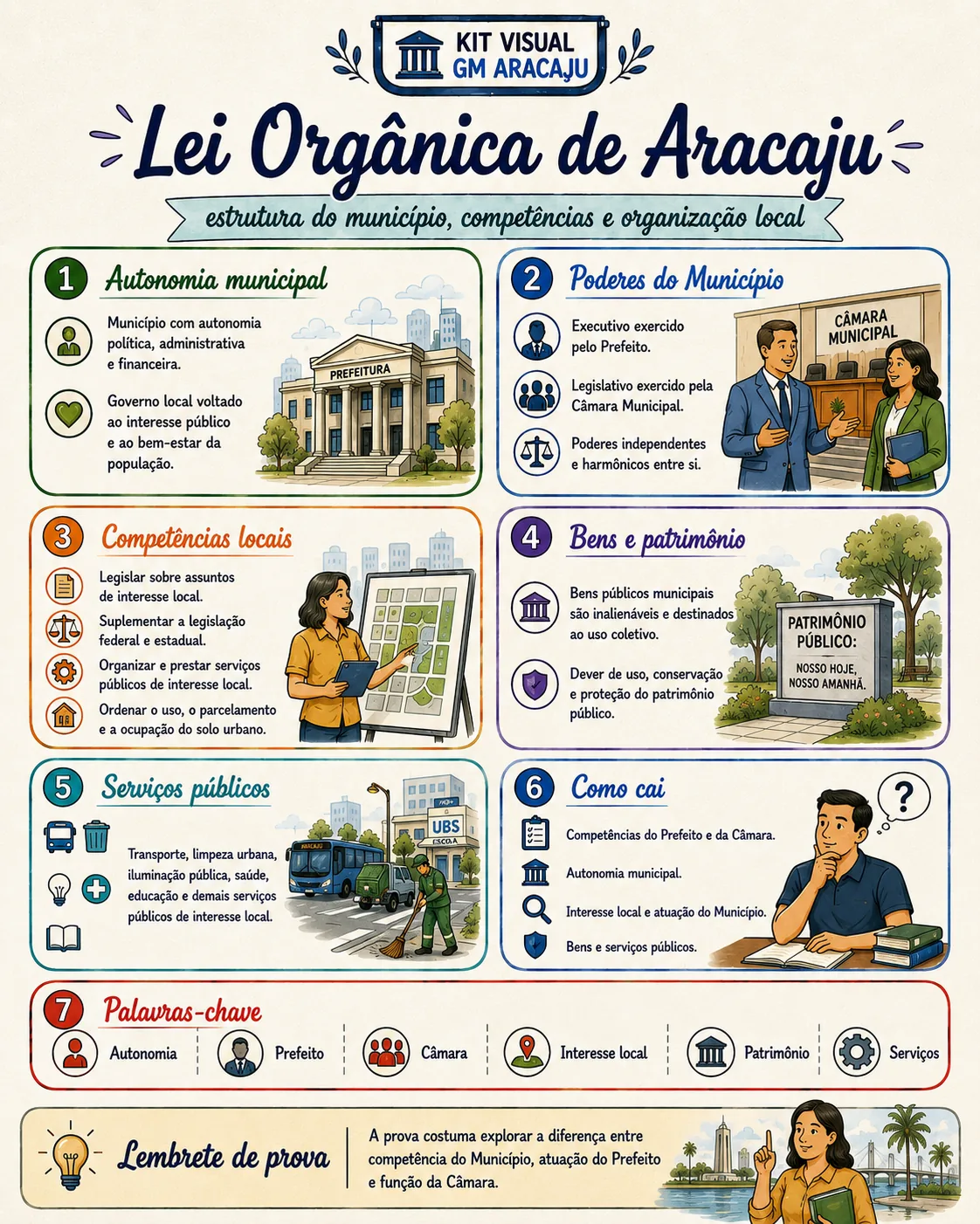 Prévia de página do Kit Visual GM Aracaju 2026