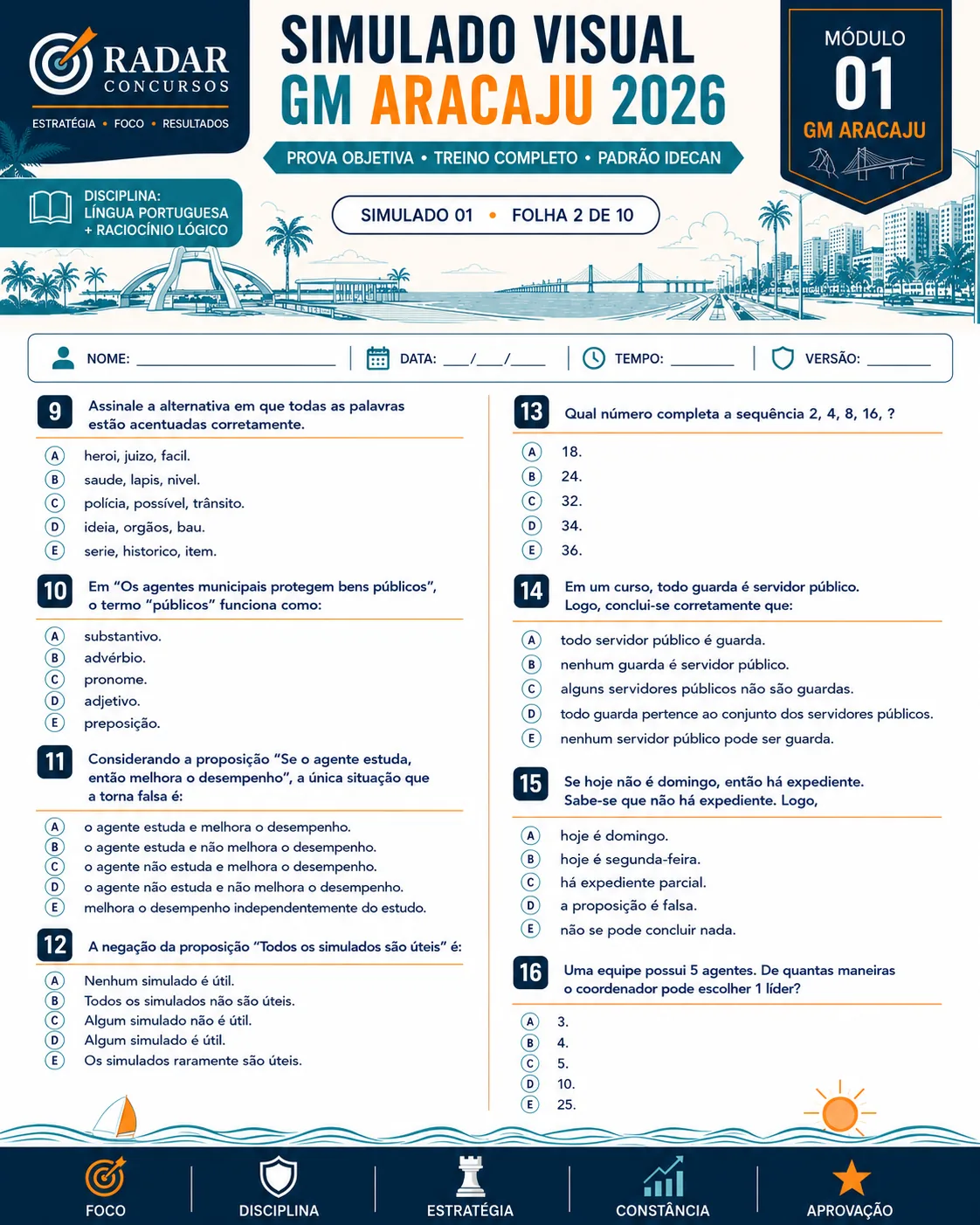 Amostra visual do Kit Visual GM Aracaju 2026