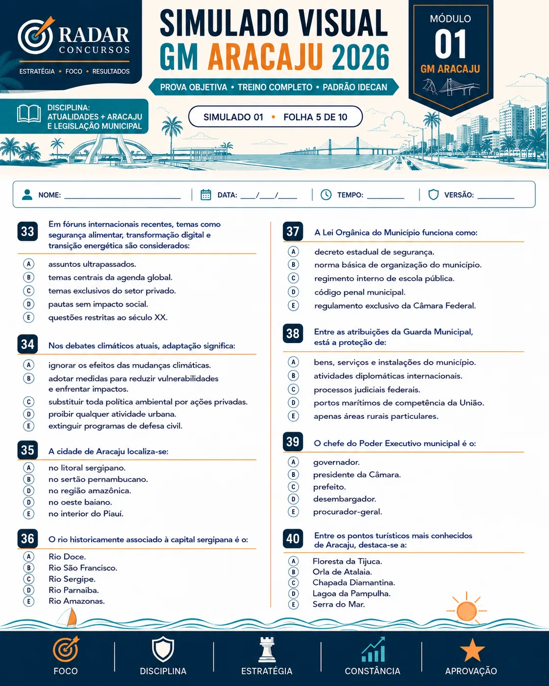 Amostra visual do Kit Visual GM Aracaju 2026