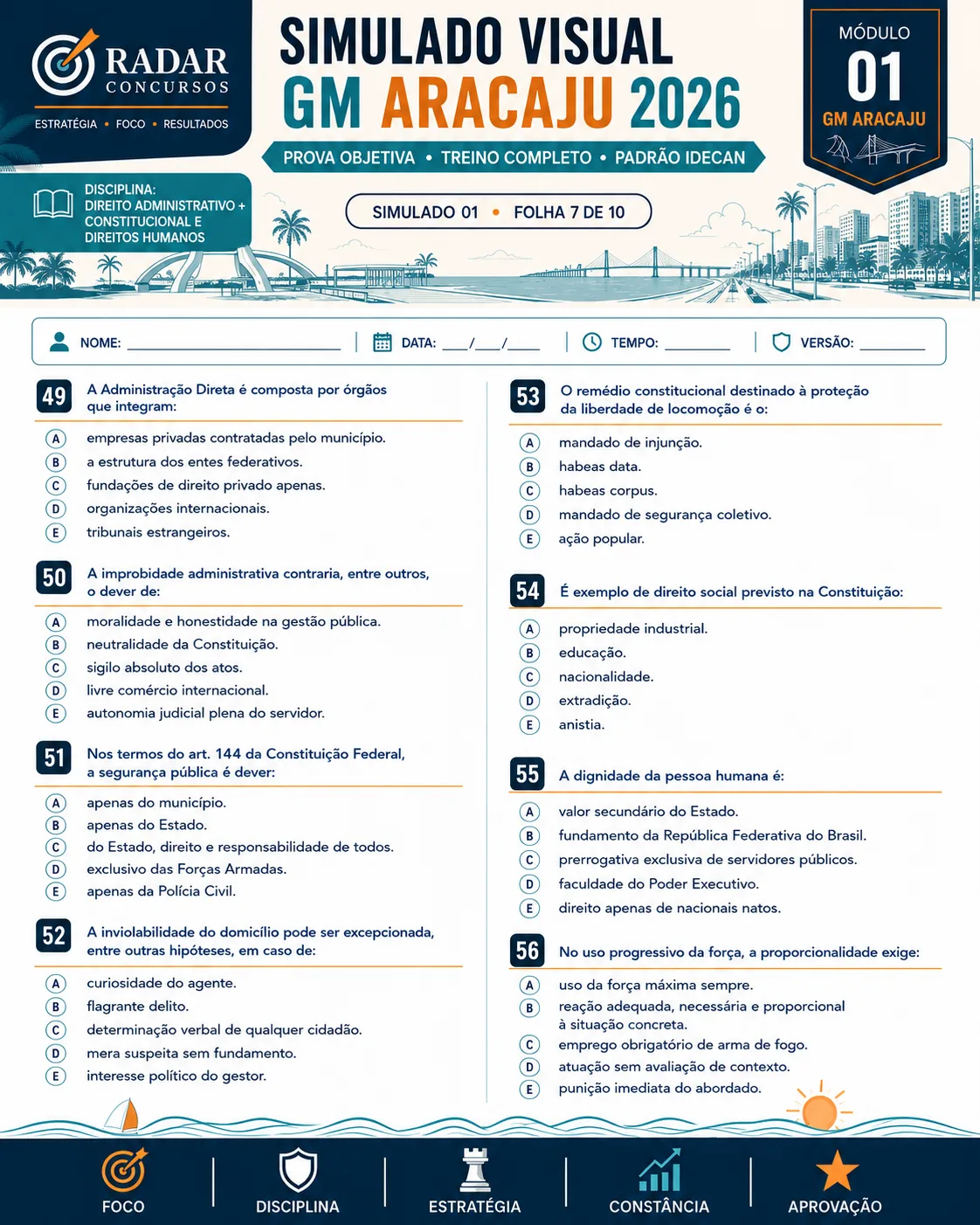 Amostra visual do Kit Visual GM Aracaju 2026